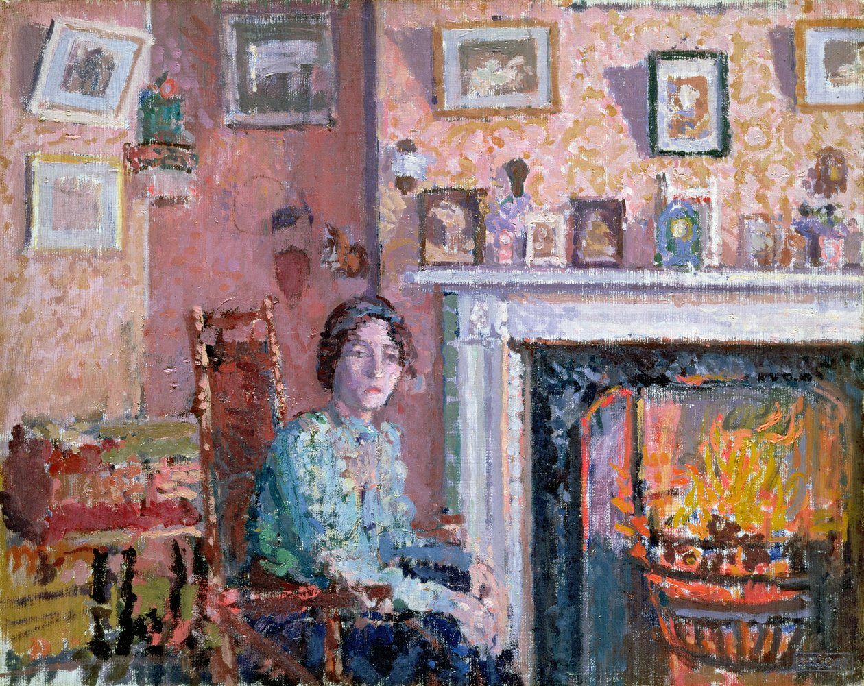 Interno, Mornington Crescent, 1910 da Spencer Frederick Gore