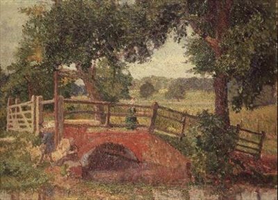 Il ponte al Panshanger Park da Spencer Frederick Gore