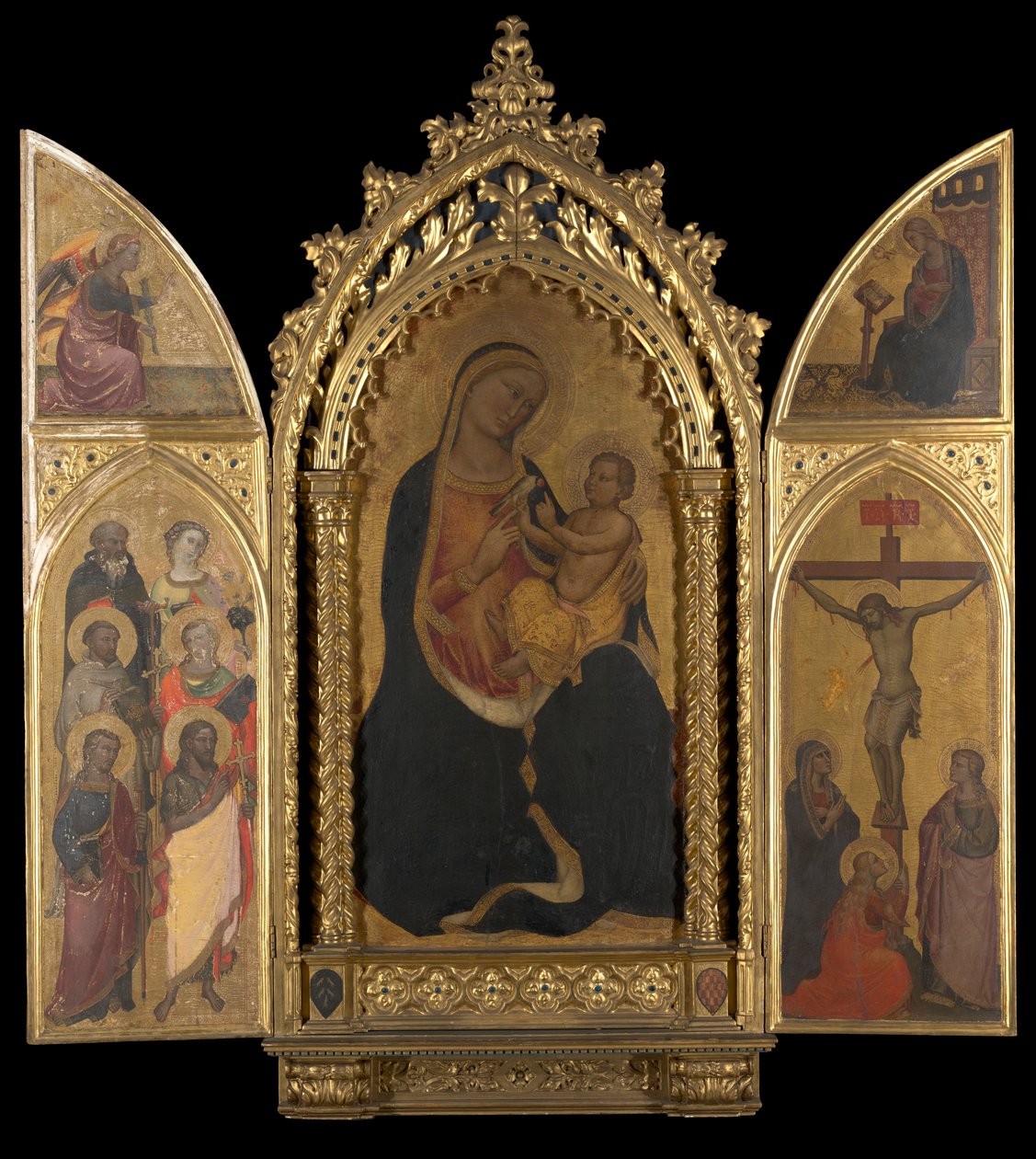 La crocifissione con la Vergine Annunciata da Spinello Aretino