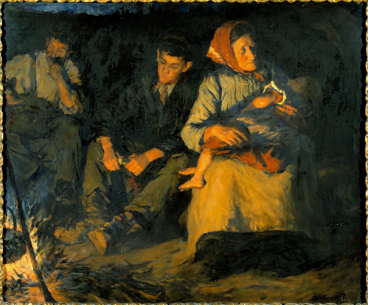 Intorno al fuoco del campo da Stanhope Alexander Forbes