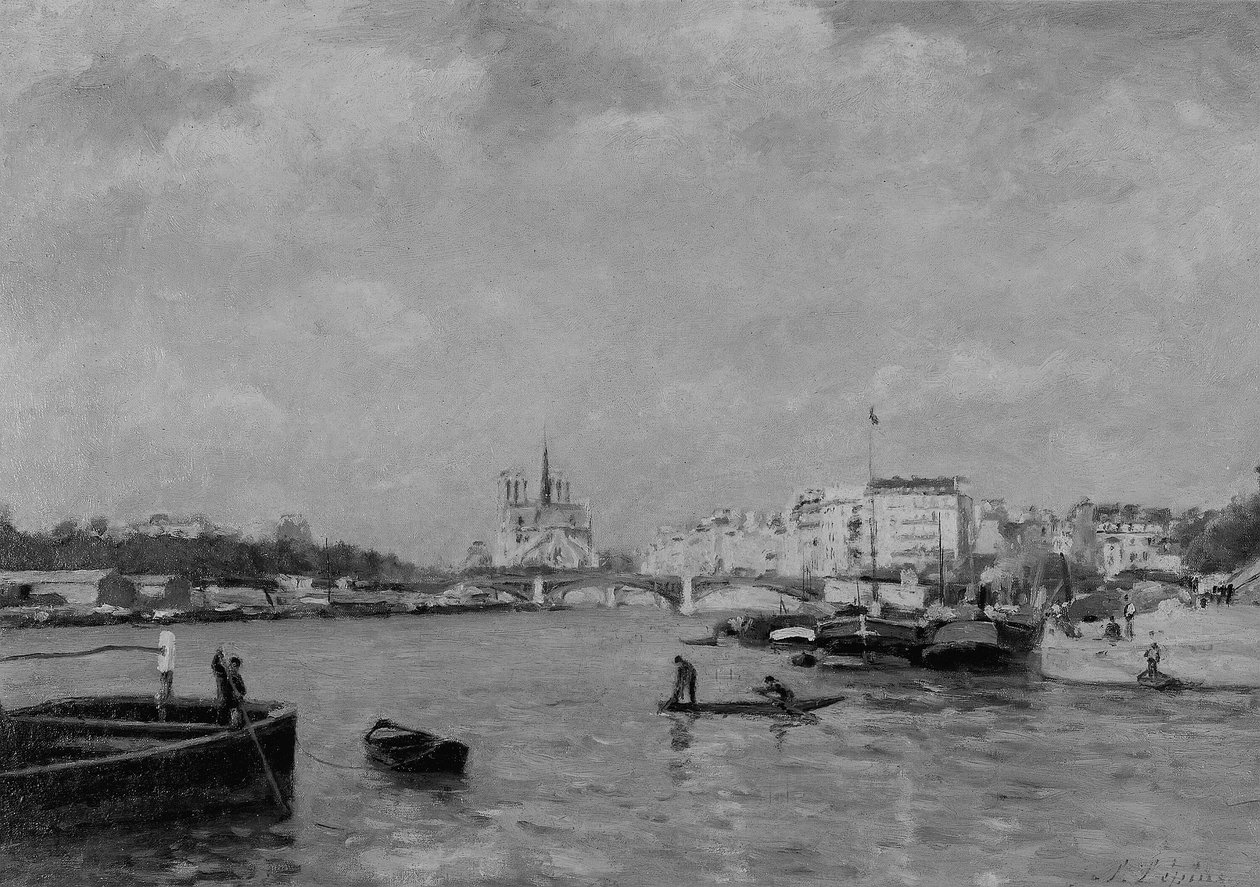 Vista sulla Senna, Parigi da Stanislas Lepine