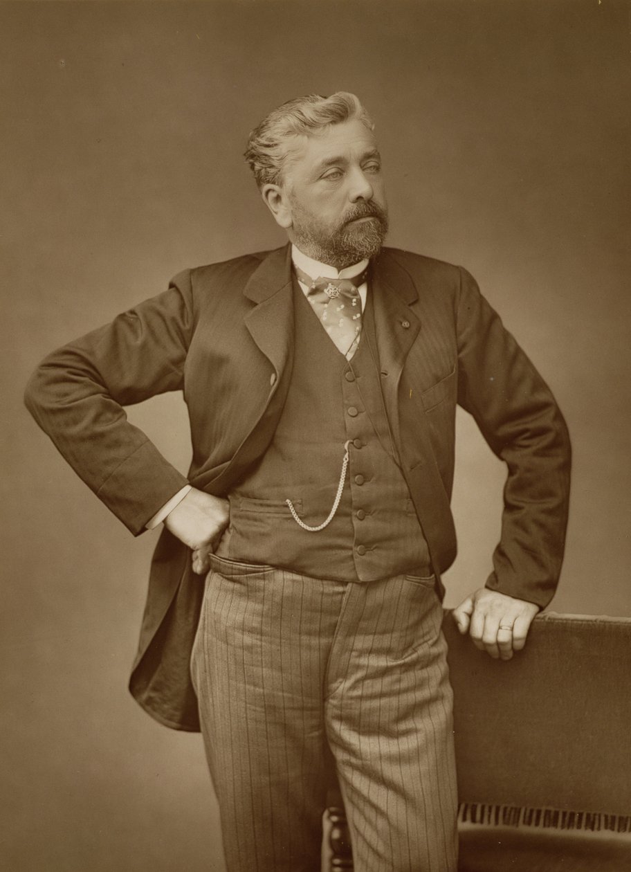 Alexandre Gustave Eiffel, ingegnere francese, ritratto fotografico da Stanislaus Walery