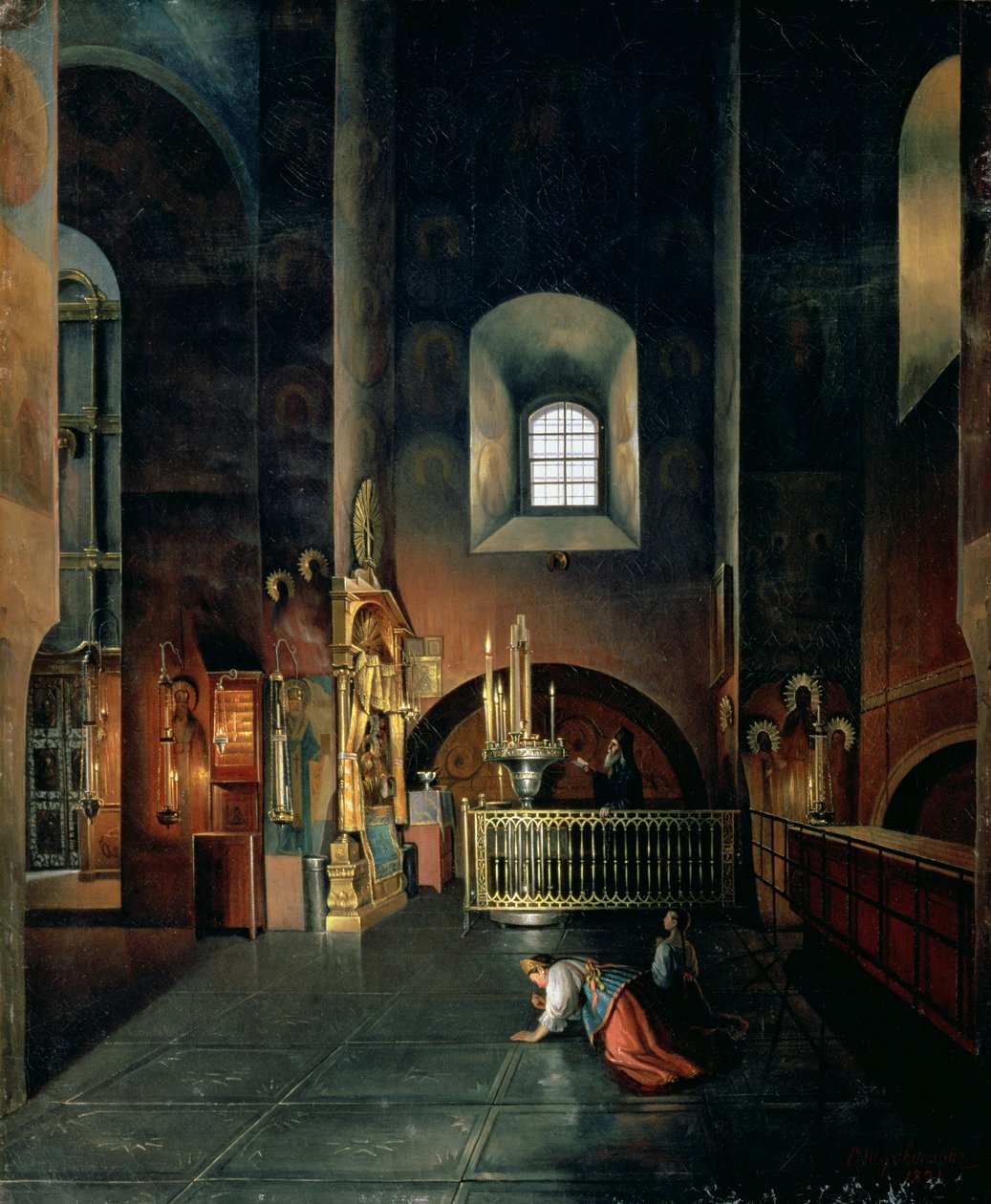 In una chiesa, 1851 da Stanislav Joulianovitch Joukovski