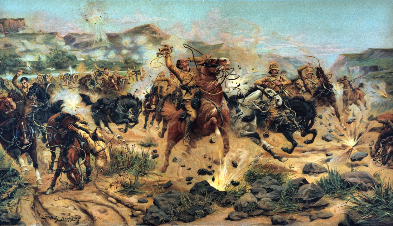 Salvare i cannoni a Colenso, 1899 da Stanley Berkeley