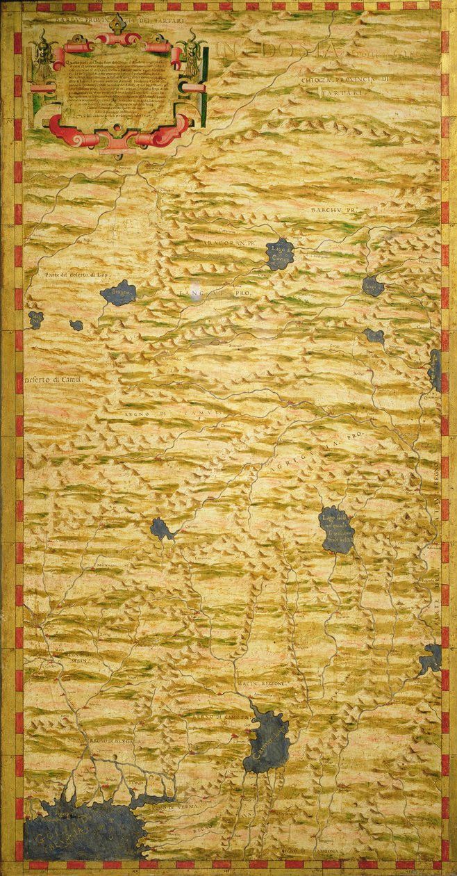Mappa del Tartaria da Stefano Bonsignori