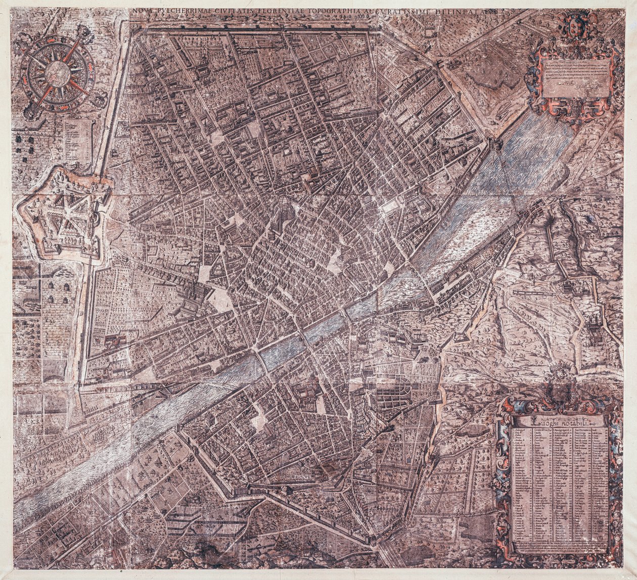 Mappa di Firenze da Stefano Buonsignori