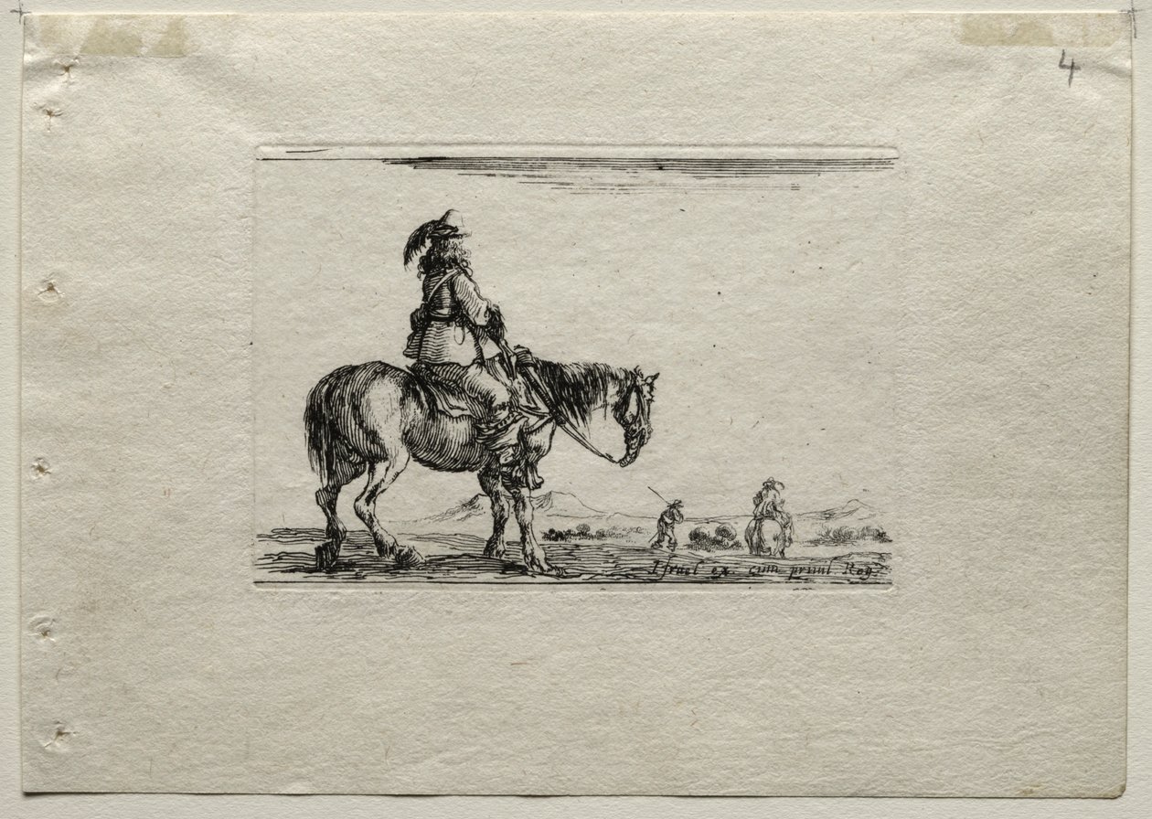 Capricci: Cavaliere a cavallo da Stefano della Bella