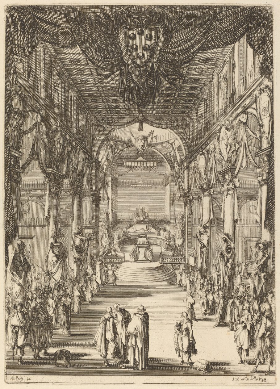 Funerale del Principe Francesco de Medici da Stefano della Bella