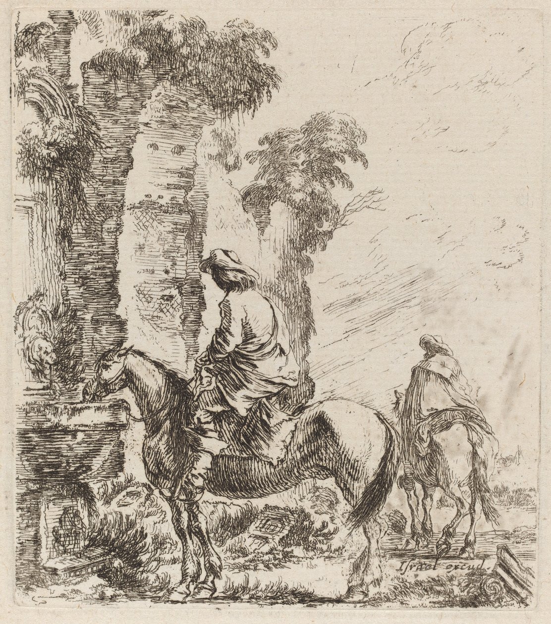 Paesaggio con Cavalieri da Stefano della Bella