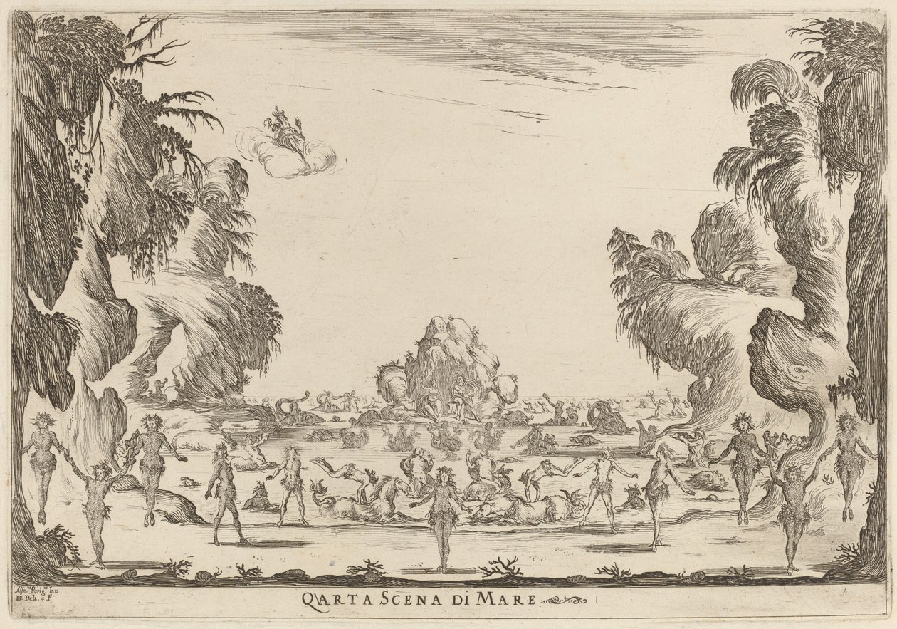 Quarta Scena di Mare da Stefano della Bella