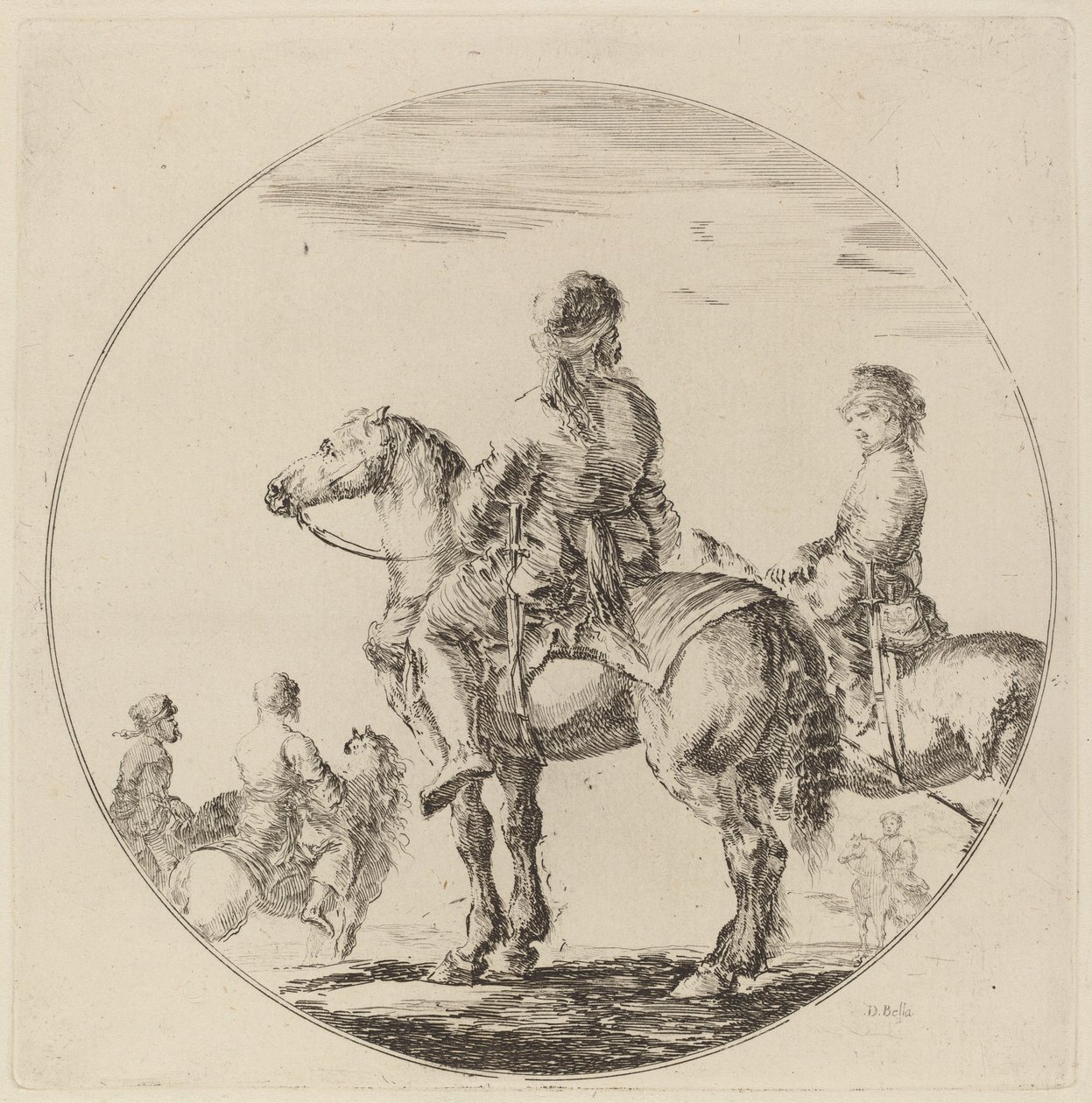 Due cavalieri polacchi da Stefano della Bella