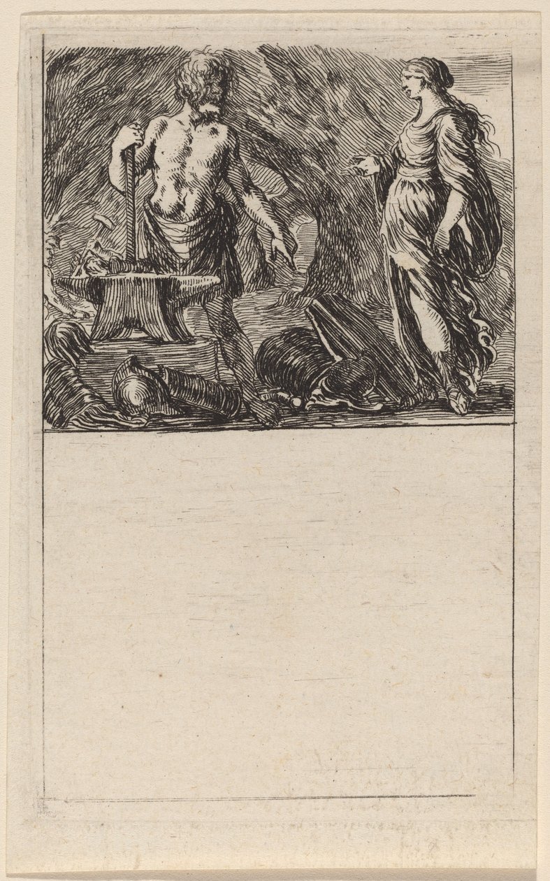 Vulcano e Teti, 1644 da Stefano della Bella