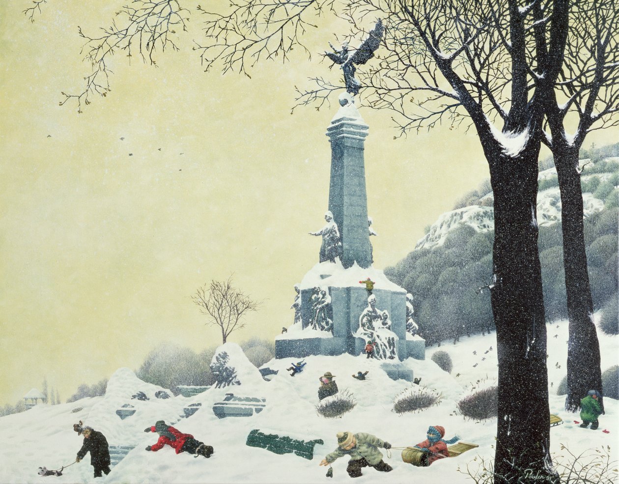 Nel parco, inverno, da Le quattro stagioni in Quebec da Stephane Poulin