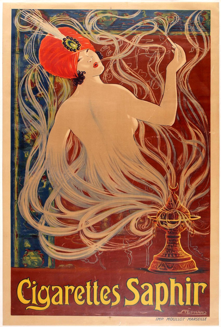 Cigarettes Saphir, 1910 da Stephano