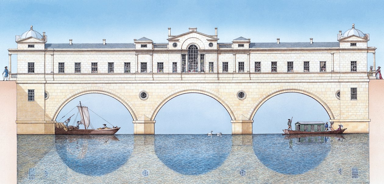 Ponte Pulteney, Bath, c.1774-1810 da Stephen Conlin