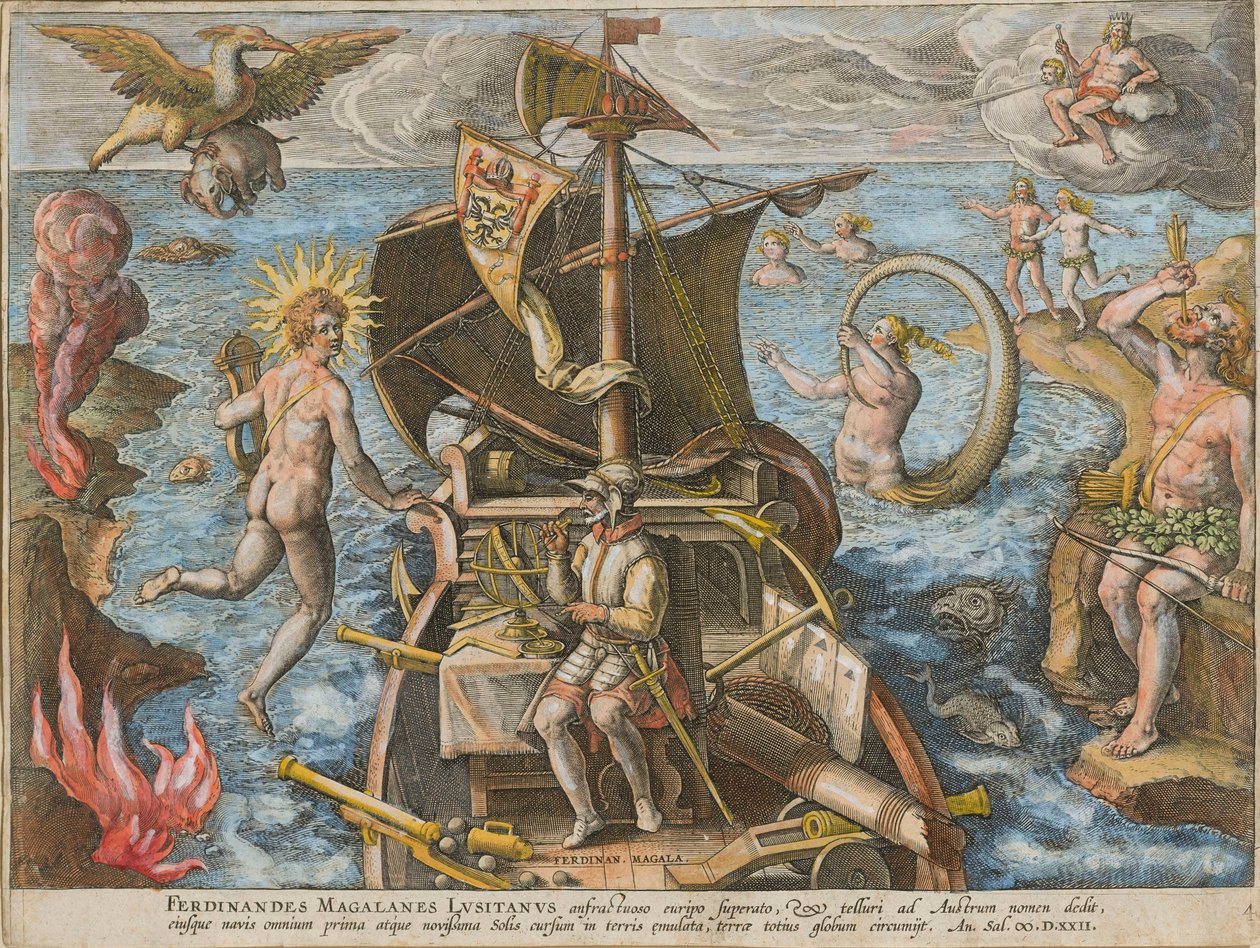 Ferdinandes Magallanes Lusitanus Americae Retectio, 1591 da Stradanus