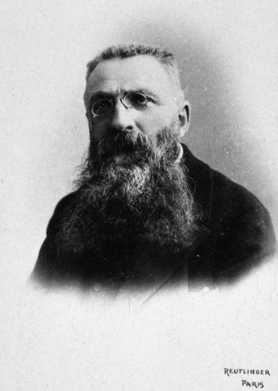 Auguste Rodin, c.1885-95 (foto b/n) da Studio Reutlinger