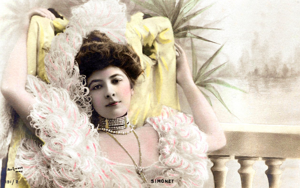 Simonet, comico a Bruxelles, Cartolina, c. 1900 da Studio Reutlinger