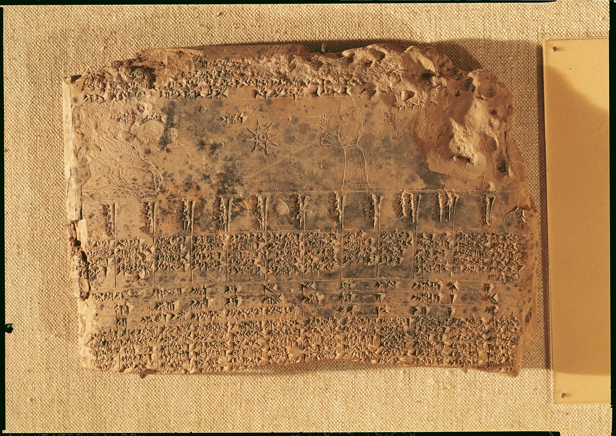 Tavoletta astrologica, da Uruk (ora Warka, Iraq) da Sumerian