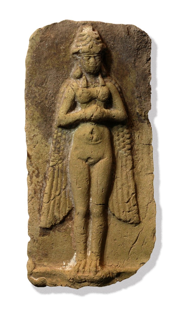 Dea sumera Lama (argilla) da Sumerian