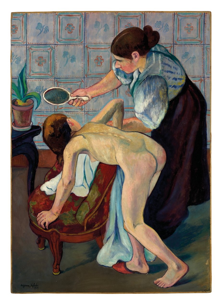 La piccola ragazza allo specchio da Suzanne Valadon