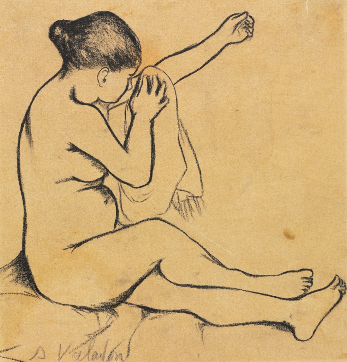Nudo Femminile Seduto da Suzanne Valadon