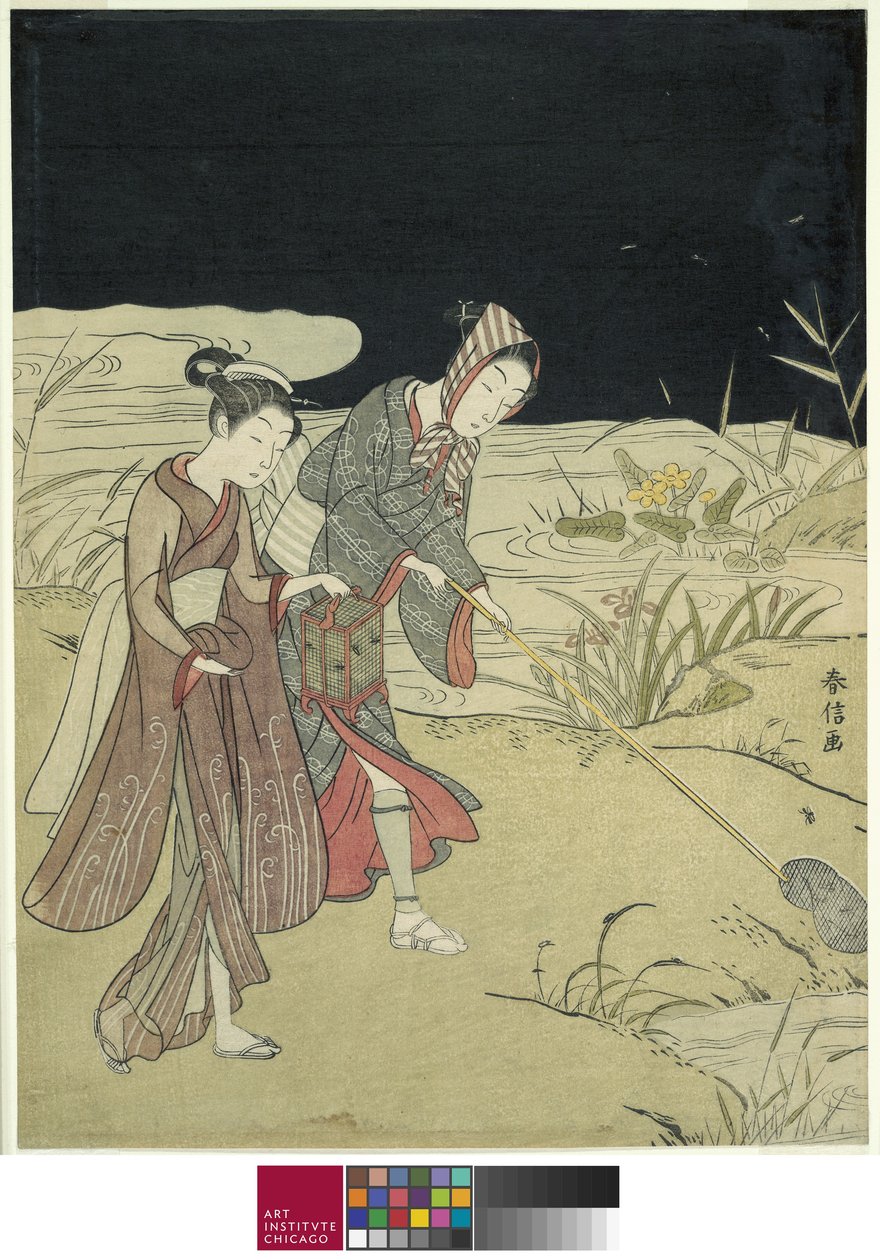 Catturare lucciole, c.1767-68 da Suzuki Harunobu