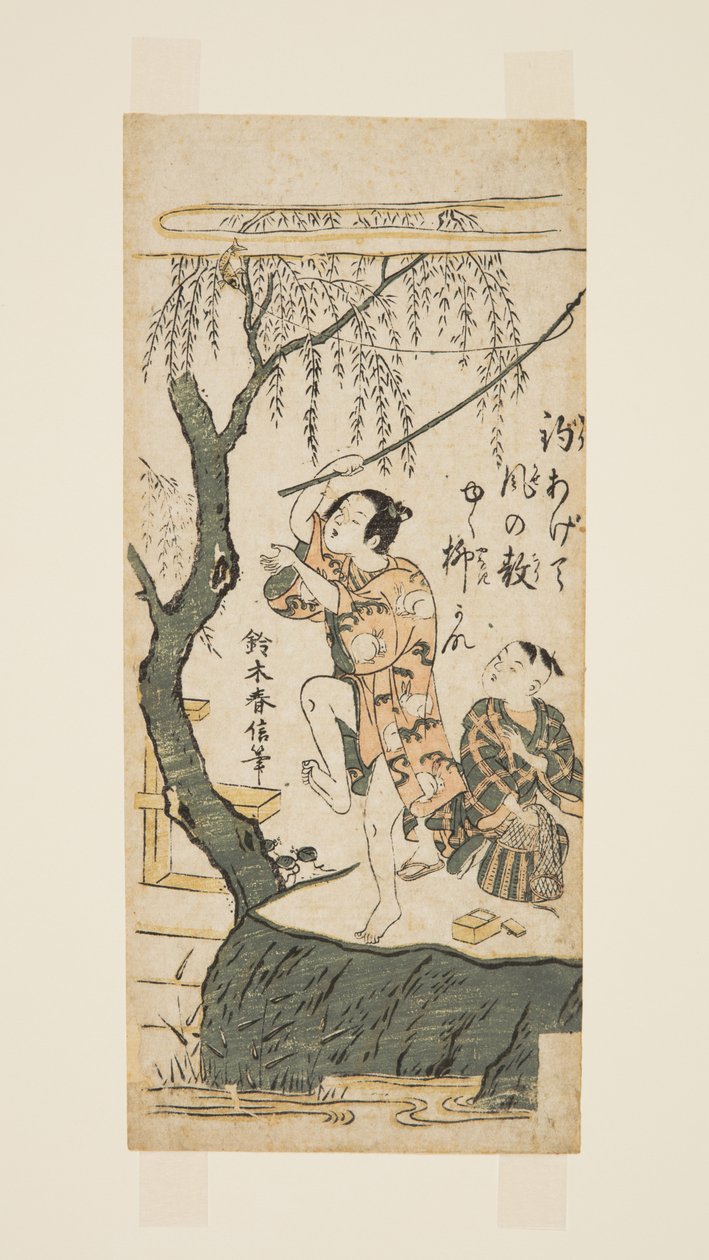Pesca e vento da Suzuki Harunobu