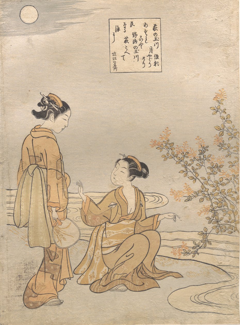 Hagi no Tamagawa da Suzuki Harunobu