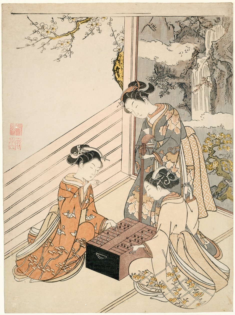 Guardando il gioco da Suzuki Harunobu