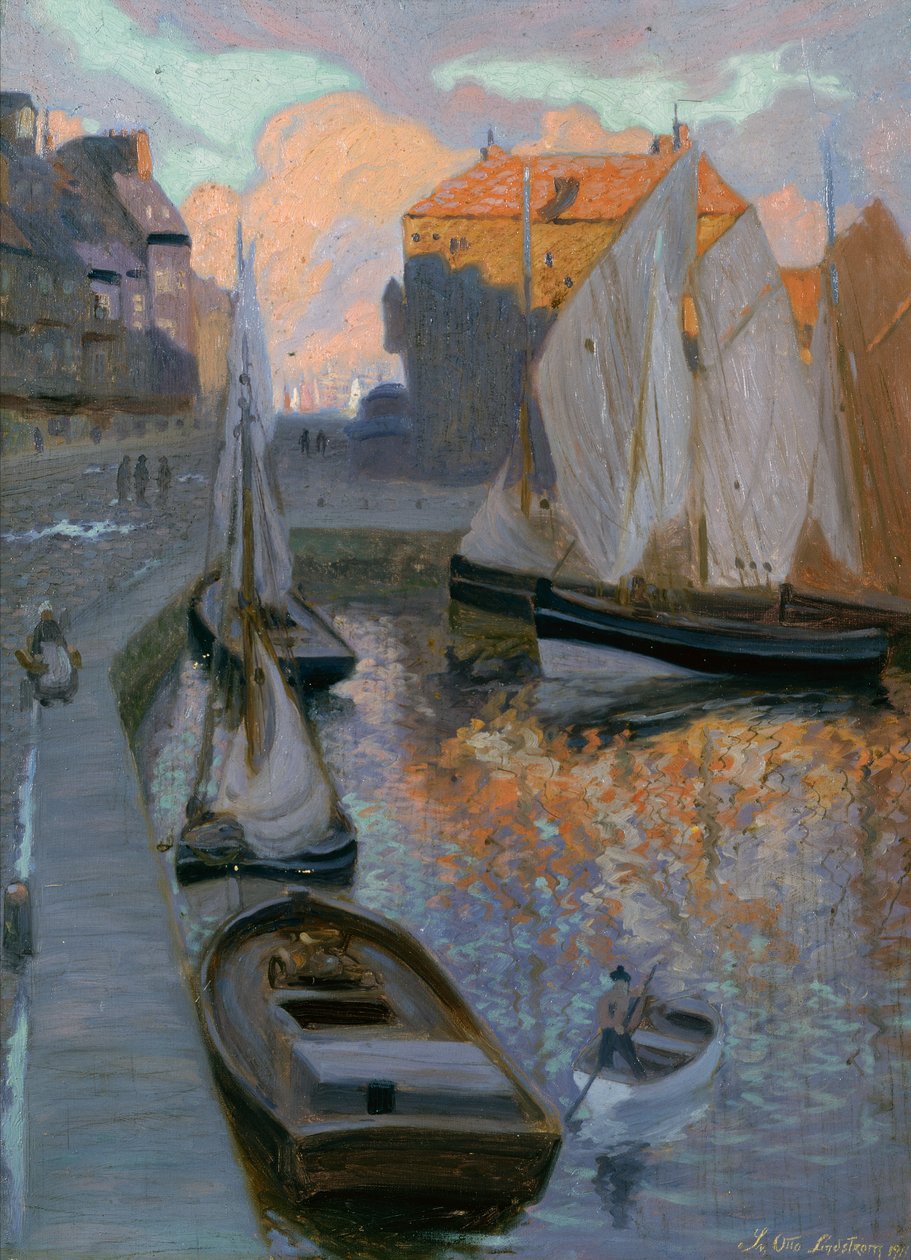 Il porto di Honfleur da Sven Otto Lindstrom