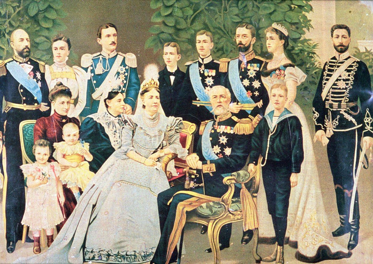 Oscar II e la sua famiglia, c.1890 da Swedish School