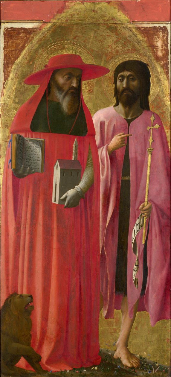 San Girolamo e San Giovanni Battista, c.1428-29 da Tommaso Masaccio