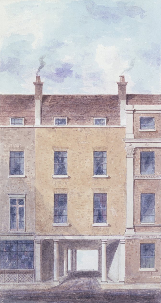 Il vecchio ingresso a Scotland Yard, 1824 da T. Chawner
