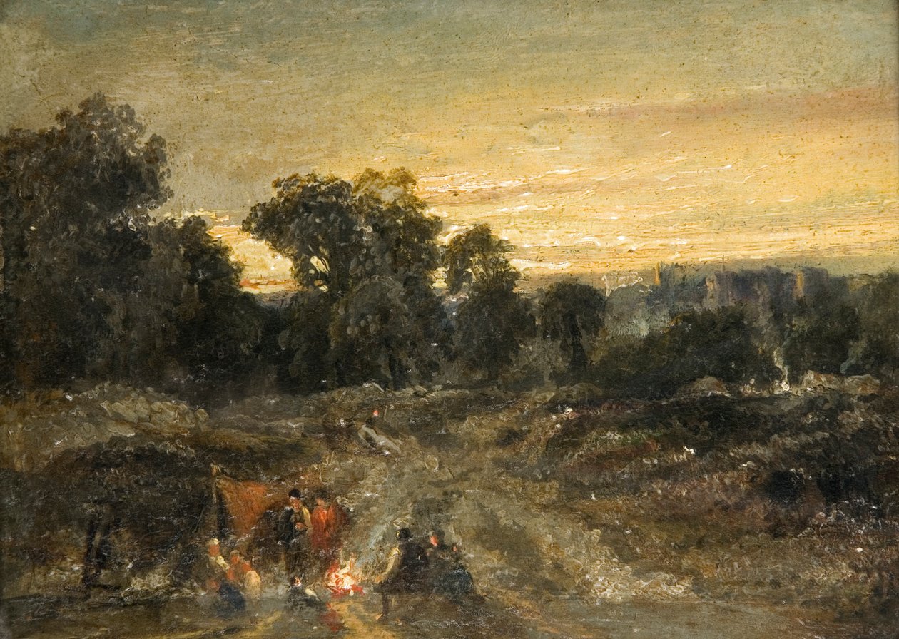 Un accampamento di zingari da T. Mason
