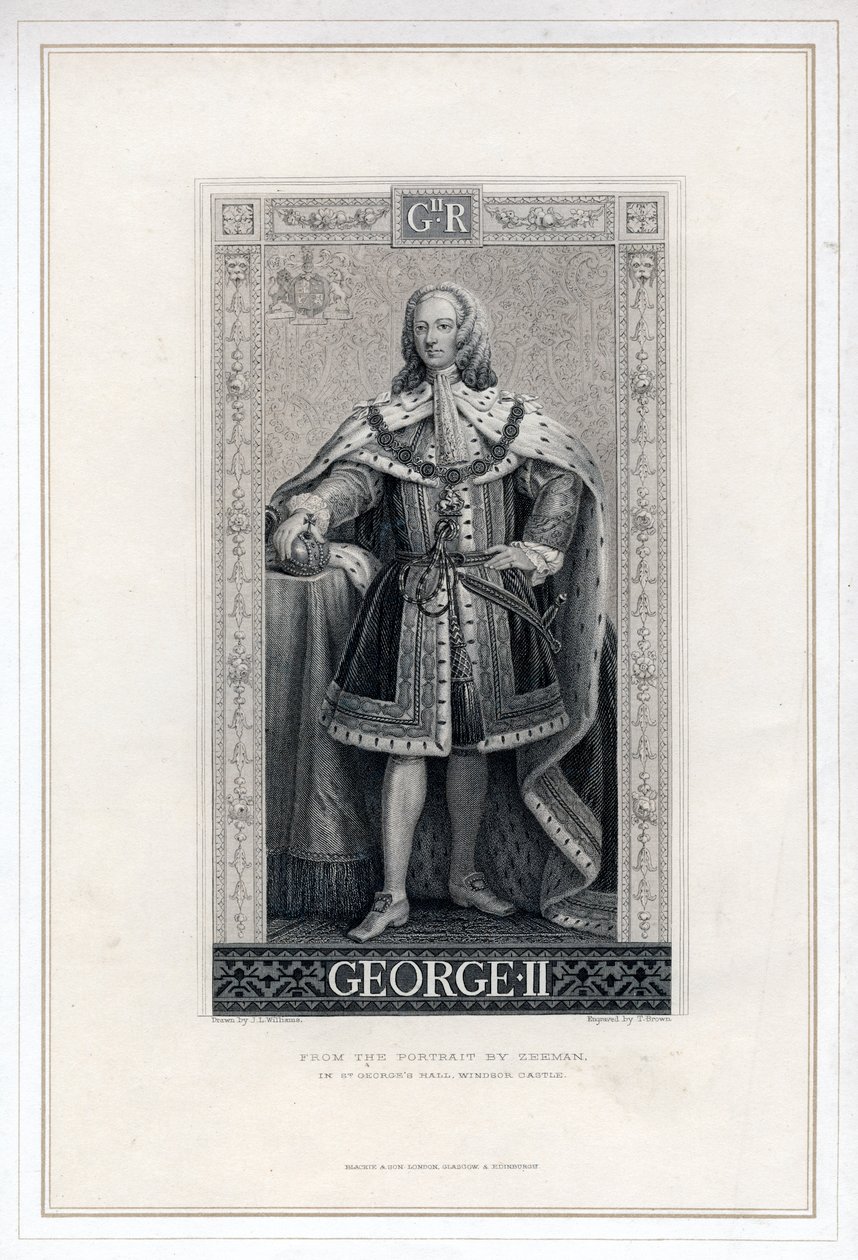 Giorgio II di Gran Bretagna da T. Brown
