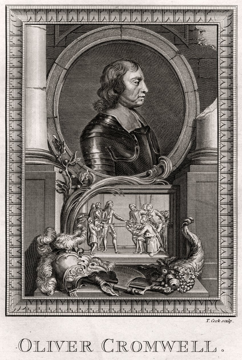 Oliver Cromwell, 1775 da T. Cook