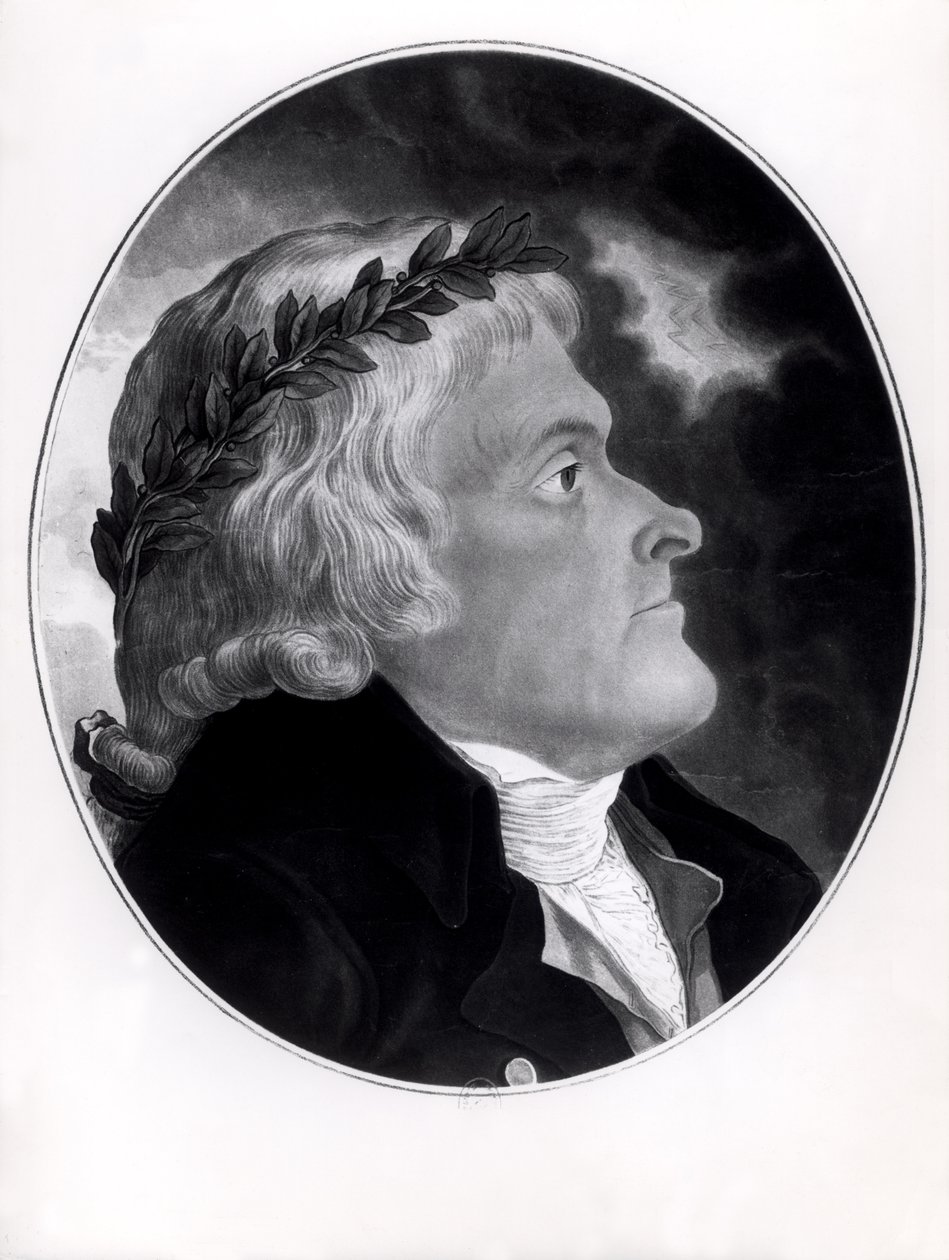 Thomas Jefferson, inciso da Michel Sokolnicki (1760-1816) da Tadeusz Kosciuszko