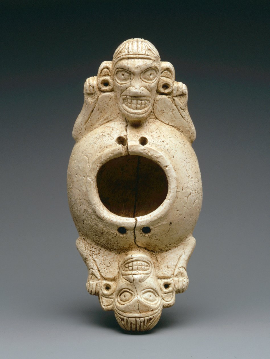 Vaso effigie (osso di lamantino) da Taino Culture