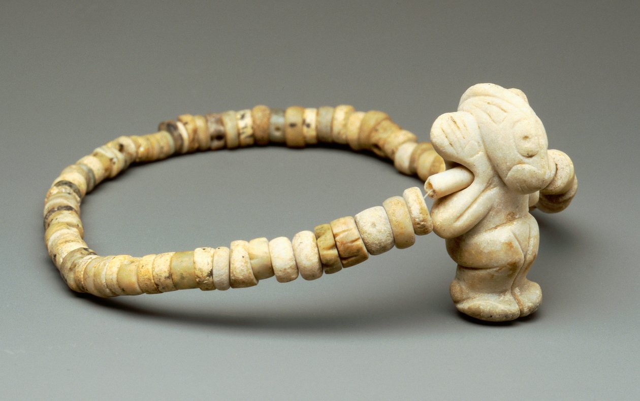 Collana con amuleto da Taino Culture