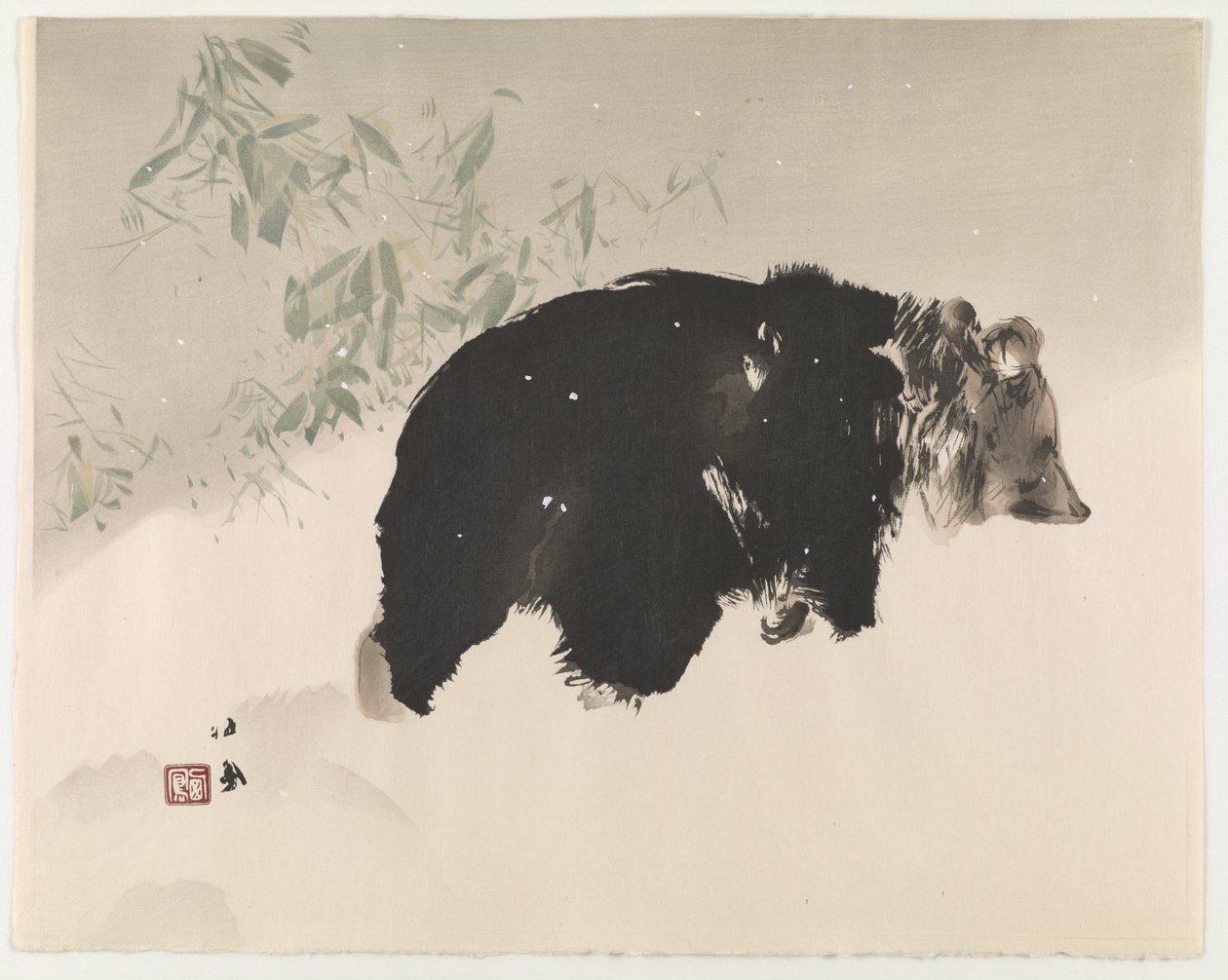 Orso nella neve, 1940 da Takeuchi Seiho