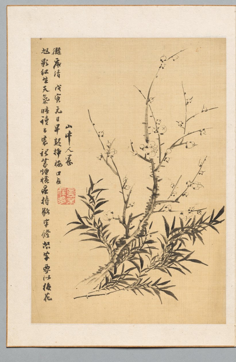 Fiori di pruno e bambù da Tanomura Chikuden