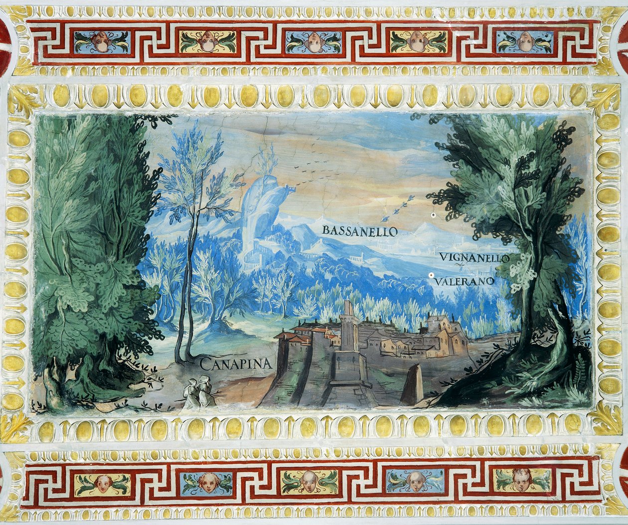 Veduta di Canepina da Tarquinio Ligustri