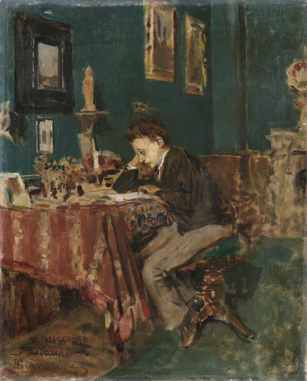 Lo studio da Telemaco Signorini