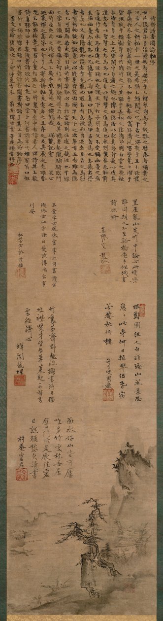 Paesaggio (shihon bokuga tansai sansuizu) da Tenshō Shūbun