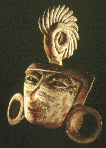 Maschera (argilla e policromia) da Teotihuacan