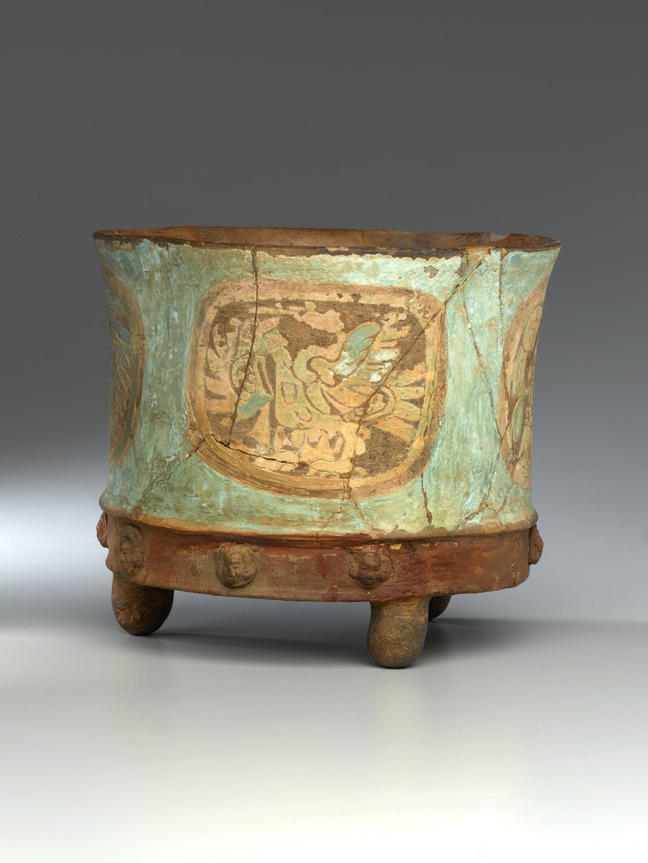 Vaso a treppiede, c.800 da Teotihuacan