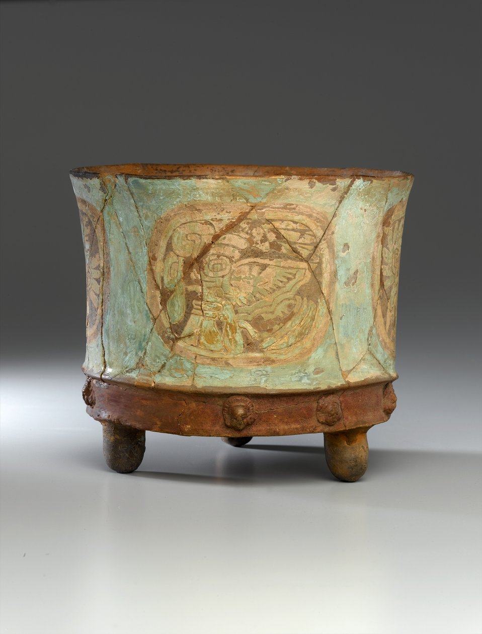 Vaso a treppiede, c.800 da Teotihuacan