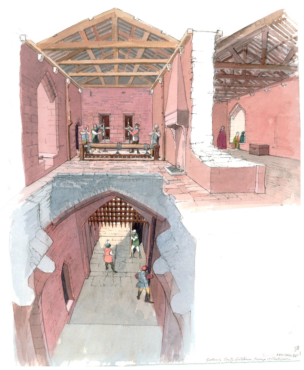 Castello di Goodrich, XII secolo, 1990-2010 da Terry Ball