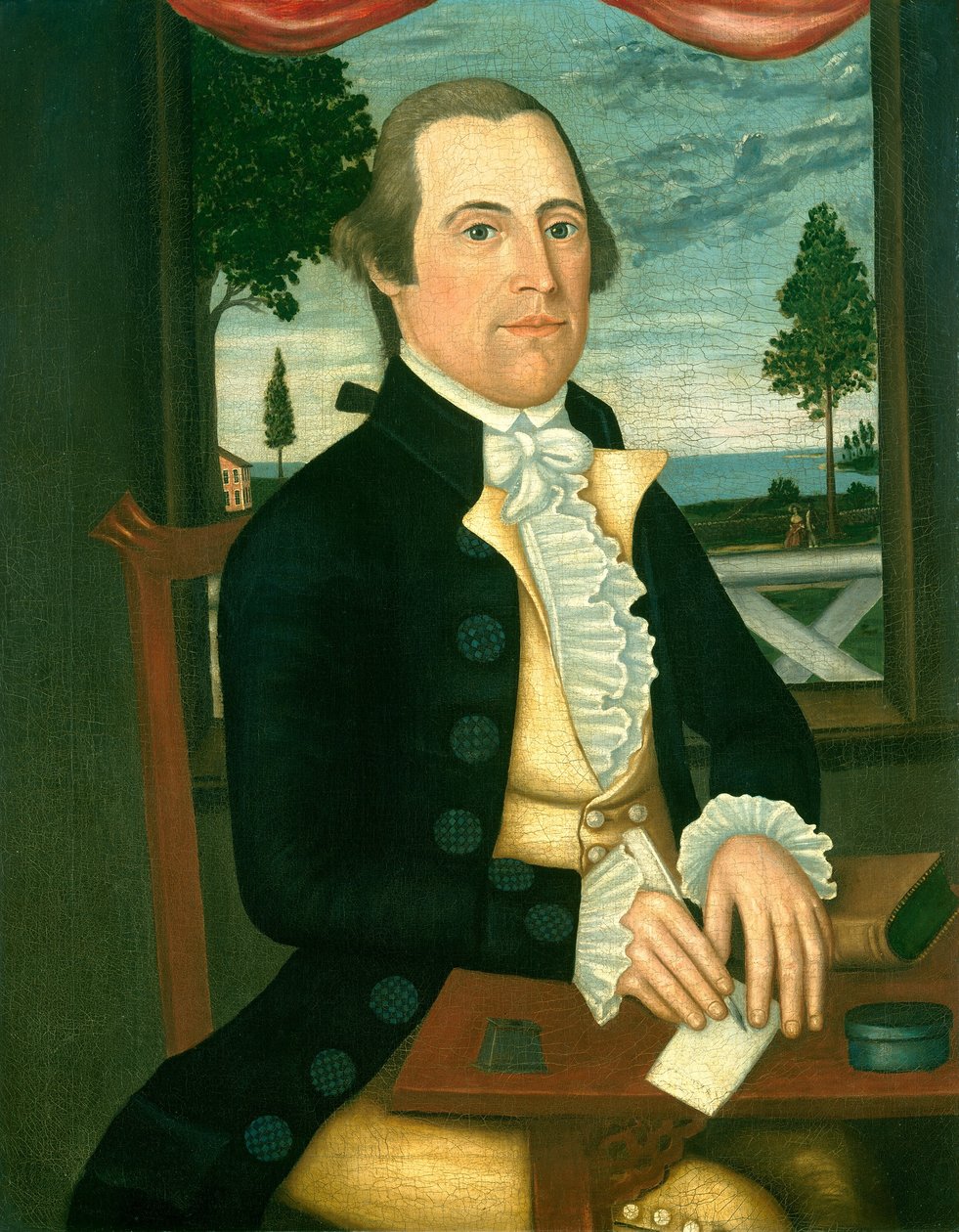 Capitano Elisha Denison da The Denison Limner